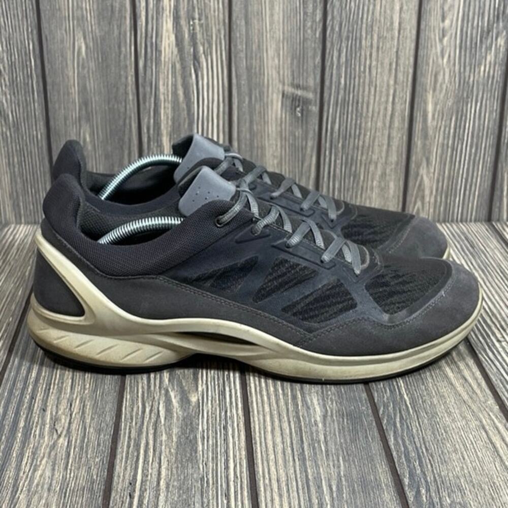 Ecco Biom Fjuel‎ Gray Sneaker Casual Shoes Men Sz 12 Trainer Walking Comfort